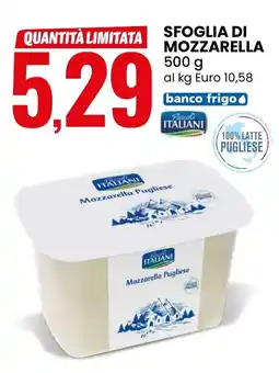 Eurospin Sfoglia di mozzarella italiani ITALIANI offerta