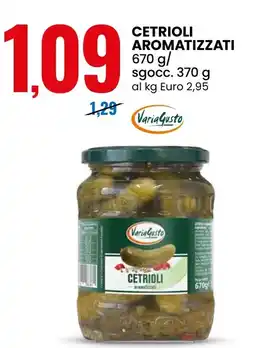 Eurospin Cetrioli aromatizzati VariaGusto offerta