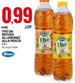 Eurospin Thè da infuso al limone/ alla pesca Blues offerta