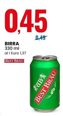 Eurospin Birra BEST BRÄU offerta
