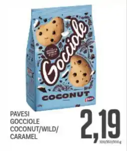 Supermercati Piccolo Pavesi gocciole coconut/wild/ caramel offerta