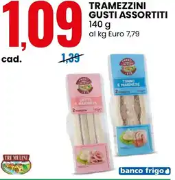 Eurospin Tramezzini gusti assortiti TRE MULINI offerta