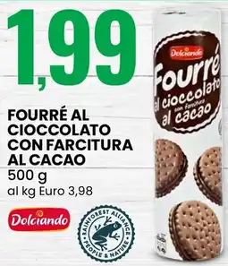 Eurospin Fourré al cioccolato con farcitura al cacao Dolciando offerta