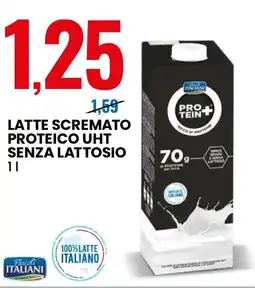 Eurospin Latte scremato proteico uht senza lattosio Pascoli ITALIANI offerta
