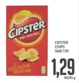 Supermercati Piccolo Cipster chips vari tipi offerta
