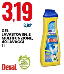 Eurospin Gel lavastoviglie multifunzione Dexal offerta