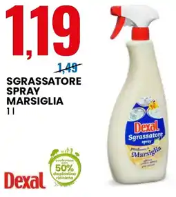 Eurospin Sgrassatore spray marsiglia Dexal offerta