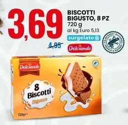 Eurospin Biscotti bigusto, 8 pz Dolciando offerta