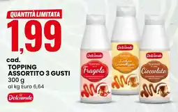 Eurospin Topping assortito 3 gusti Dolciando offerta