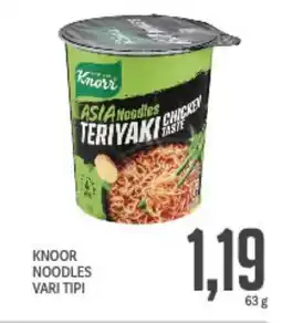 Supermercati Piccolo Knoor noodles vari tipi offerta