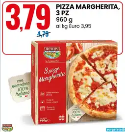 Eurospin Pizza margherita, 3 pz TRE MULINI offerta