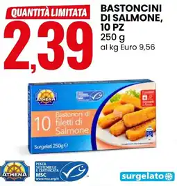 Eurospin Bastoncini di salmone, 10 pz ATHENA offerta