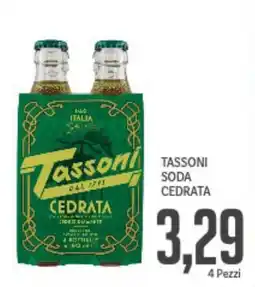 Supermercati Piccolo Tassoni soda cedrata offerta