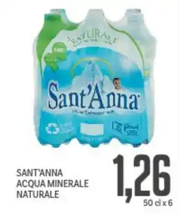 Supermercati Piccolo Sant'anna acqua minerale naturale offerta