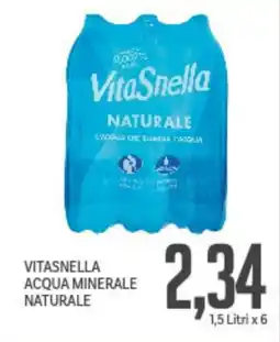 Supermercati Piccolo Vitasnella acqua minerale naturale offerta