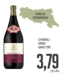 Supermercati Piccolo Chiarli vino vari tipi offerta