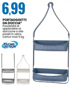 Eurospin Portaoggetti da doccia TECNO ACQUA offerta