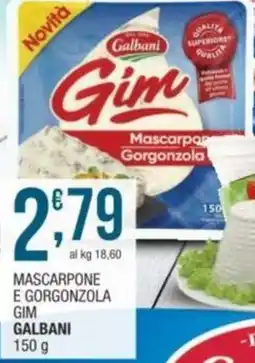 Sidis Mascarpone e gorgonzola gim GALBANI offerta