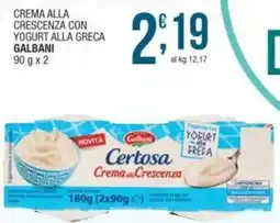 Sidis Crema alla crescenza con yogurt alla greca GALBANI offerta