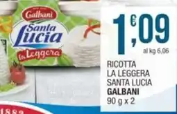 Sidis Ricotta la leggera santa lucia GALBANI offerta