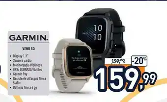 Unieuro Venu sq lcd 3,3 cm (1.3") grigio gps (satellitare) offerta
