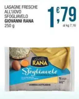 Sidis Lasagne fresche all'uovo sfogliavelo GIOVANNI RANA offerta