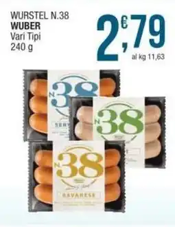 Sidis Wurstel n.38 wuber vari tipi offerta
