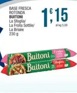 Sidis Base fresca rotonda BUITONI offerta