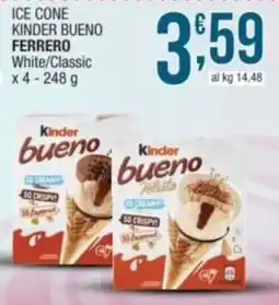 Sidis Ice cone kinder bueno FERRERO offerta