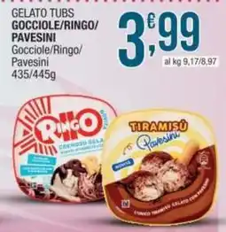 Sidis Gelato tubs GOCCIOLE/RINGO/ PAVESINI offerta