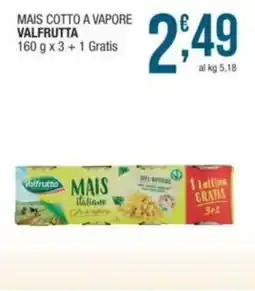 Sidis Mais cotto a vapore VALFRUTTA offerta