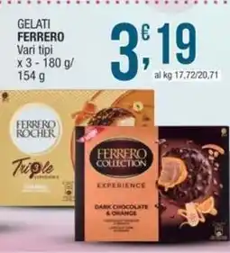 Sidis Gelati FERRERO vari tipi offerta