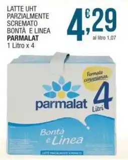 Sidis Latte uht parzialmente scremato bontà e linea PARMALAT offerta