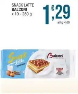 Sidis Snack latte BALCONI offerta