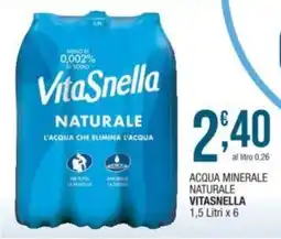 Sidis Acqua minerale naturale VITASNELLA offerta