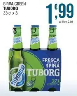 Sidis Birra green TUBORG offerta