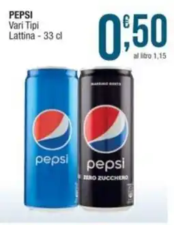 Sidis PEPSI Vari Tipi Lattina offerta