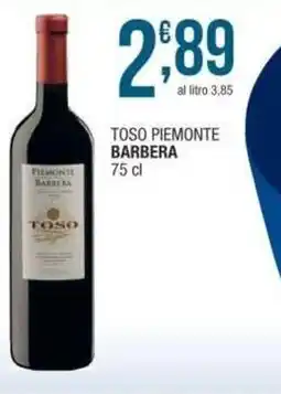 Sidis Toso piemonte BARBERA offerta