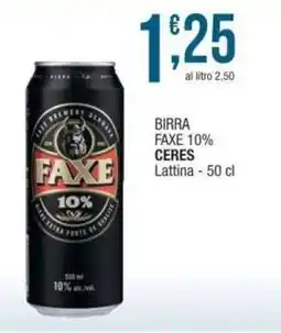 Sidis Birra faxe 10% CERES offerta