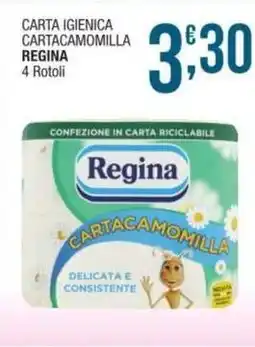 Sidis Carta igienica cartacamomilla REGINA 4 Rotoli offerta