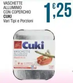 Sidis Vaschette alluminio con coperchio CUKI offerta