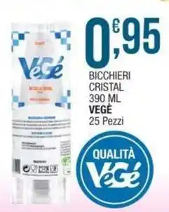 Sidis Bicchieri cristal VEGE offerta