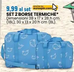 Eurospin Set 2 borse termiche offerta