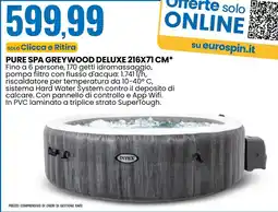 Eurospin Pure spa greywood deluxe 216X71 CM offerta