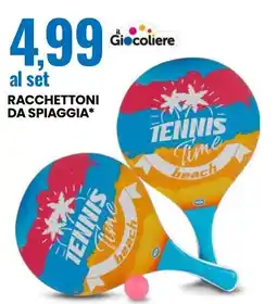 Eurospin Racchettoni da spiaggia Giocoliere offerta