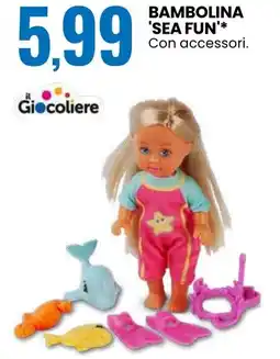 Eurospin Giocoliere bambolina 'sea fun offerta