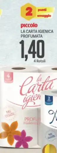 Supermercati Piccolo Piccolo la carta igienica profumata offerta