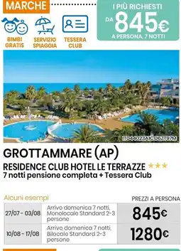 Eurospin Grottammare (ap) residence club hotel le terrazze offerta