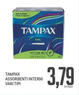 Supermercati Piccolo Tampax assorbenti interni vari tipi offerta