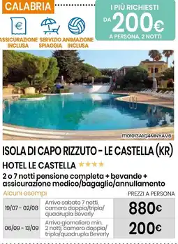 Eurospin Isola di capo rizzuto - le castella (kr) hotel le castella offerta